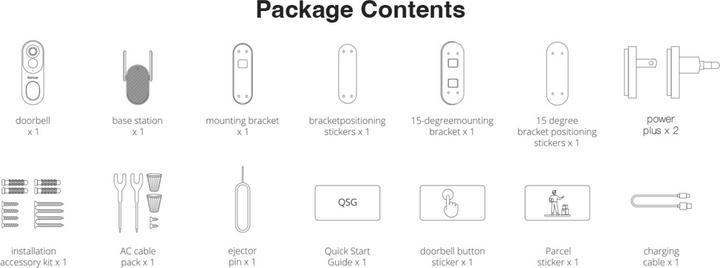 Image du produit Botslab Doorbell vidéo, 6400mAh Capacity, 180° Wide-Angle Vision, 32G Internal Storage, Human Detect (WiFi)