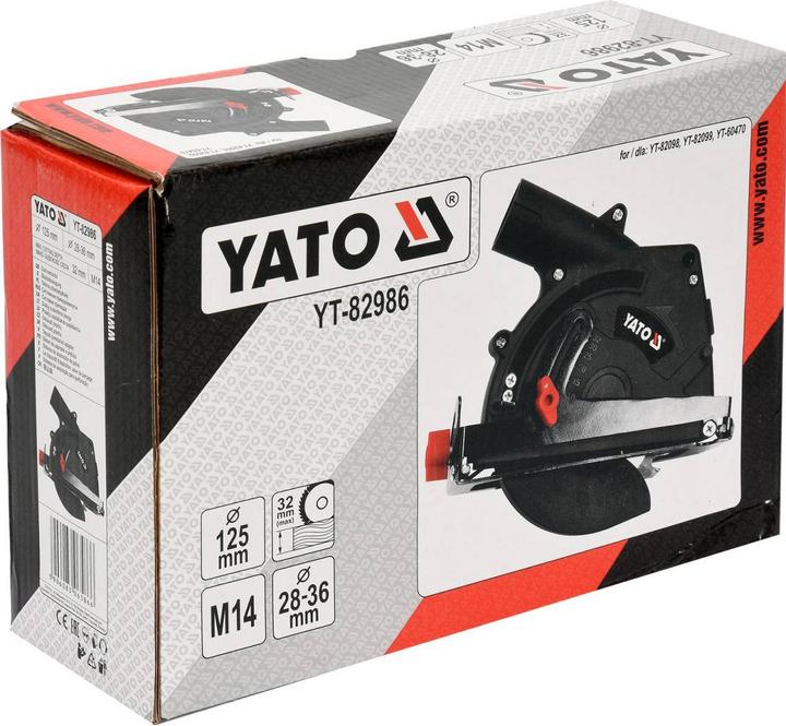 Image du produit Yato Chapeau de dépoussiérage professionnel universel pour meuleuses d'angle destinées à la coupe du