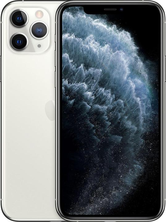 Re!commerce iPhone 11 Pro (64 Go, Blanc Argent, 5.80", 12 Mpx, SIM + eSIM, B / Très bon)