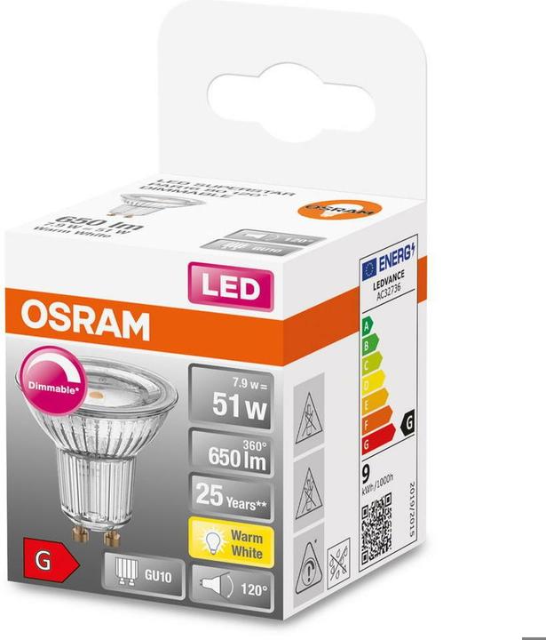 Actual product image Osram Superstar Par 16 (GU10, 7.90 W, 650 lm, 1 x, G)