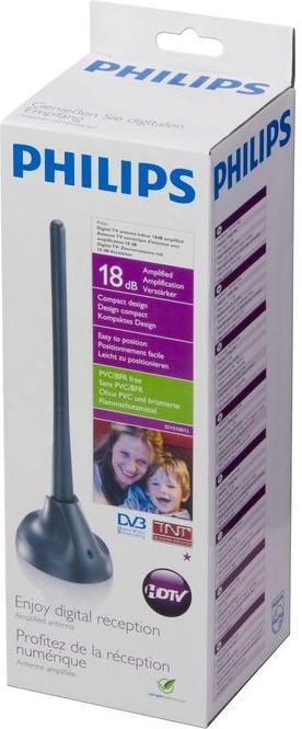 Produktbild Philips Dipol-DVB-T Innen-Stab-Antenne (Stabantenne, 18 dB, DVB-T / -T2)