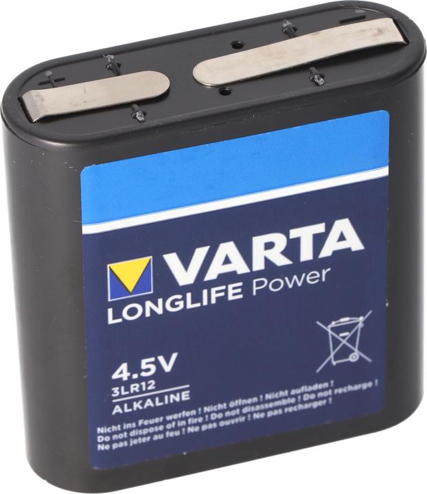 Actual product image Varta Longlife Power former High Energy 4912 flat battery 4,5V, MN1203, 3LR12, 3LR12P 10er Box (10 pcs., 3R12, 6100 mAh)