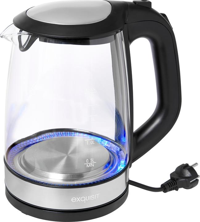 Exquisit WK 3501 5010060, glass/stainless steel/sch (2 l)