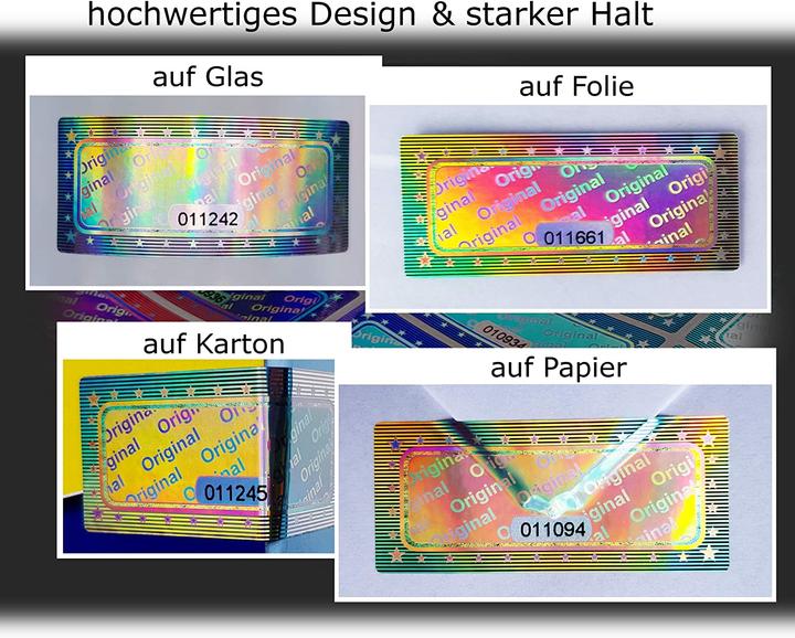 Produktbild Atairs 3D Hologramm Original-Siegel mit Seriennummer