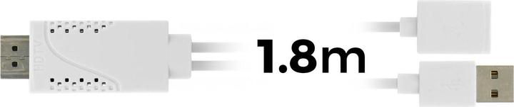Image du produit Avizar Câble USB MHL femelle vers HDMI mâle vers mâle HDTV Smartphone/tablette (1.80 m, HDMI)