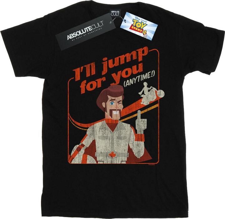 Immagine prodotto Disney Toy Story 4 Duke I'll Jump For You Maglietta Ampia Donna (XL)