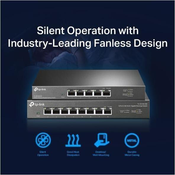 Produktbild TP-Link 8-Port 2,5G Desktop Switch TL-SG108-M2 Unmanaged (8 Ports)