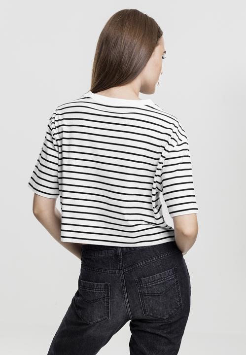 Produktbild Urban Classics Ladies Short Striped Oversized Tee (XS)