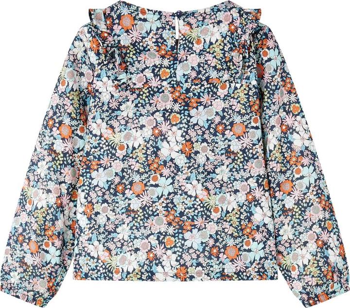 Actual product image VidaXL Children's long-sleeved blouse dark blue 116,Material: 100 (116)