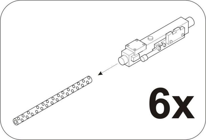 Image du produit CMK Browning M2 6pcs. WWII aircraft gun