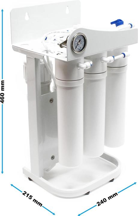 Produktbild Naturewater 5 Stufen Umkehrosmose RO 180 L/Tag Druckanzeige Wassertank Manometer (5 x)