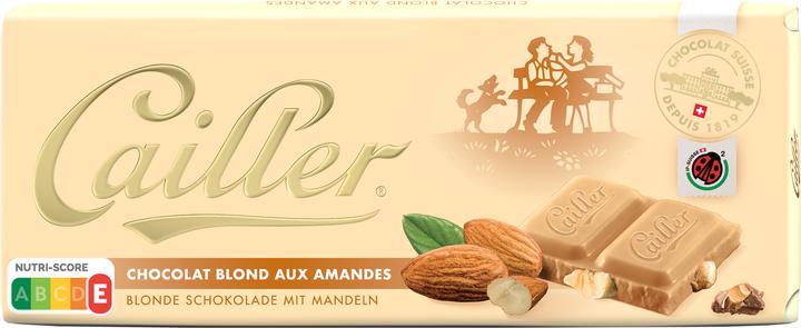Produktbild Cailler Tafelschokolade Blond mit Mandeln (100 g)