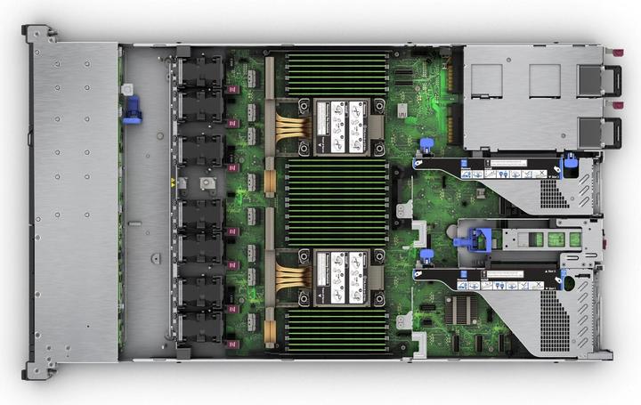 Produktbild HPE ProLiant DL360 Gen11 5515+ 3.2GHz 8-core 1P 32GB-R MR408i-o NC 8SFF 1000W PS Server (32 GB, Rack Server)