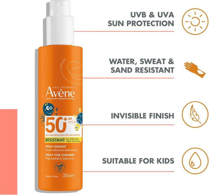 Immagine prodotto Avène Kinder Sonnenspray (Latte solare, SPF 50+, 200 ml)