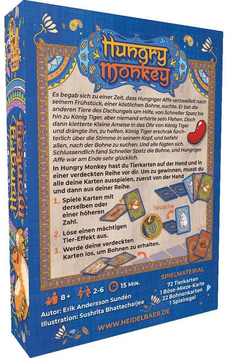 Immagine prodotto HG012 - Hungry Monkey - gioco di carte, per 2-6 giocatori, da 8 anni (edizione DE) (Tedesco)
