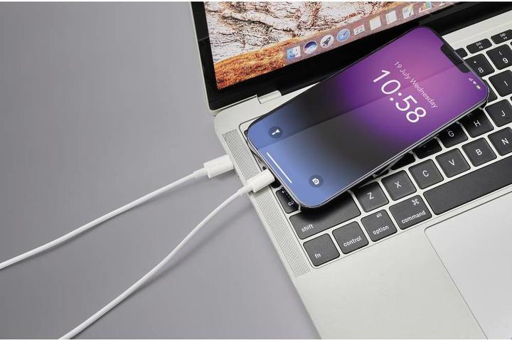 Produktbild Renkforce USB-Kabel USB 2.0 USB-C® Stecker, Apple Lightning Stecker 2.00 m Weiss (2 m, USB 2.0)