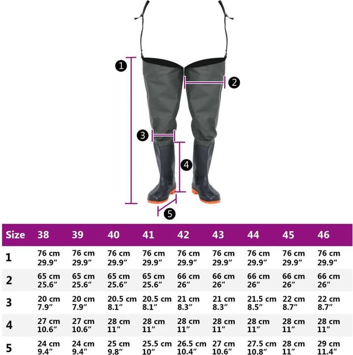 Produktbild VidaXL Watstiefel Gr. 46 (46)