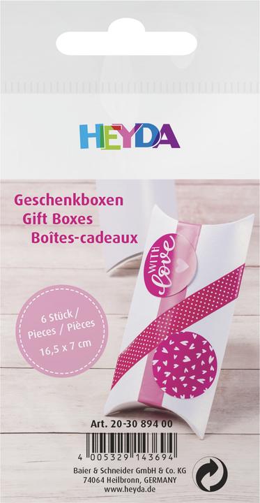 Immagine prodotto Heyda Scatola regalo 70 x 105 mm 6 pezzi, Bianco (Scatola da regalo, 6 x)