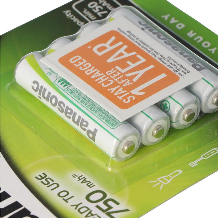 Actual product image Panasonic Rechargeable (4 pcs., AAA, 750 mAh)