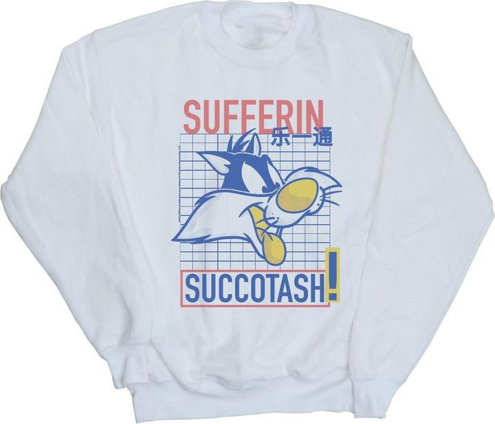 Actual product image Looney Tunes Mens Sylvester Sufferin Succotash Sweatshirt (XL)