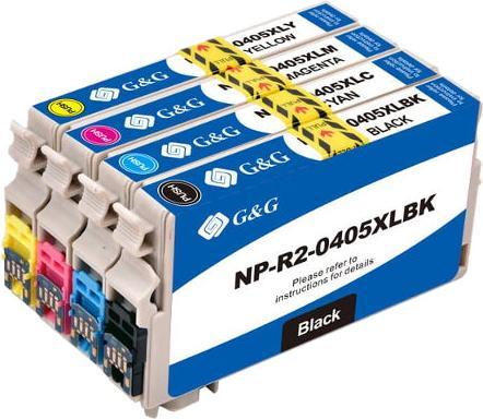 Actual product image Hermex Compatible Ink Cartridge XL for Epson WorkForce Pro WF3820DWF (M, C, FC, Y)