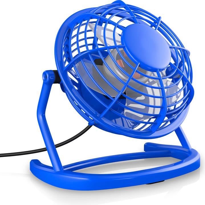 Immagine prodotto CSL Mini ventilatore USB, ventilatore da tavolo inclinabile, interruttore on/off, ideale per la