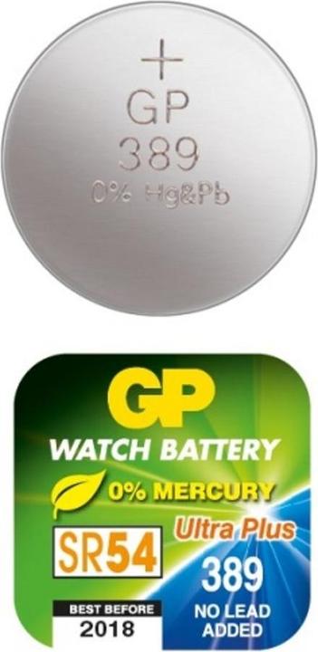 Immagine prodotto GP Batteries Cella all'ossido d'argento 389 Batteria usa e getta SR54 Ossido di Silicio (S) (1 pz., SR54, 70 mAh)