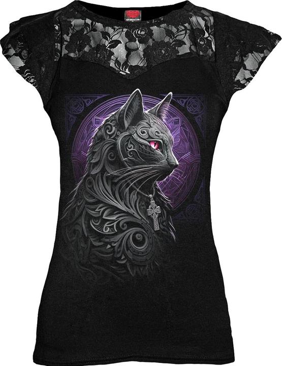 Immagine prodotto Spiral Celtic Whiskers Maglietta Pizzo Sovrapposto Donna (4XL)