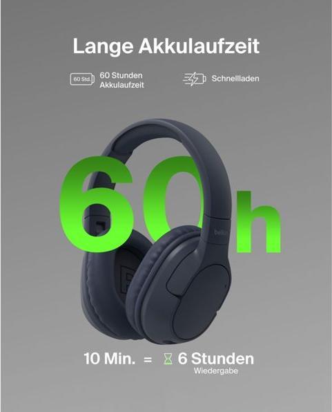 Produktbild Belkin Soundform Surround (NC, 60 h, Kabellos, Kabelgebunden)