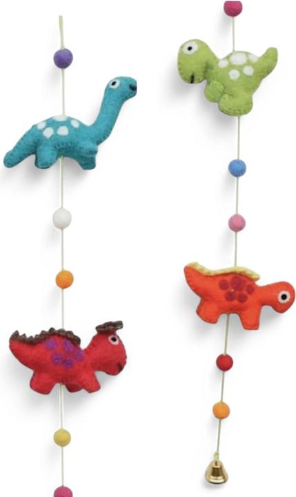 Produktbild sense&purpose Filz Girlande Dino handgemacht