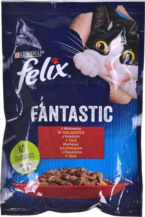 Purina Friskies Jelly Beef - Wet Food for Cats - 100 g (Senior, 1 pcs., 100 g)