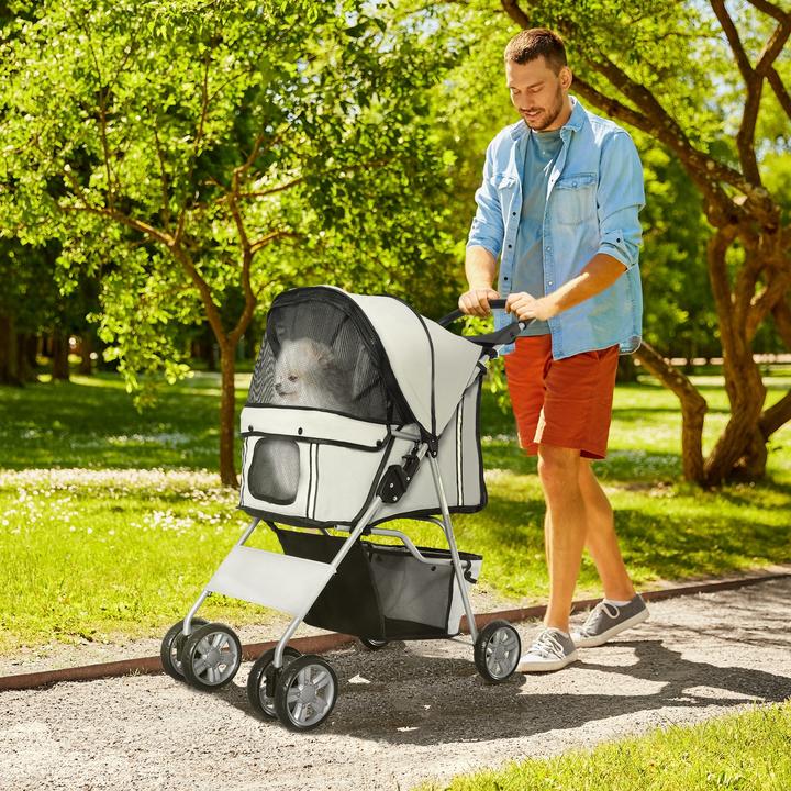 Image du produit PawHut Chariot pour chiens avec grillage (Chien, Pliable)
