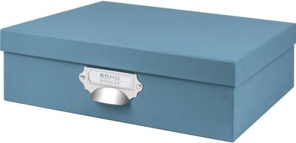 Image du produit Rössler Boîte de rangement S.O.H.O. Bleu (337 x 255 x 105 mm, 9 l)