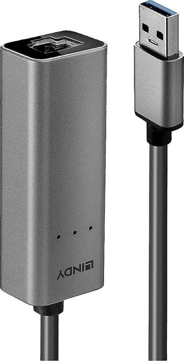 Produktbild Lindy USB 3.0 auf 2.5G Ethernet Konverter 2.5 Gigabit-Ethernet-Anbindung ans Netzwerk (USB 3.0, RJ45 2.5 Gigabit Ethernet (1x))