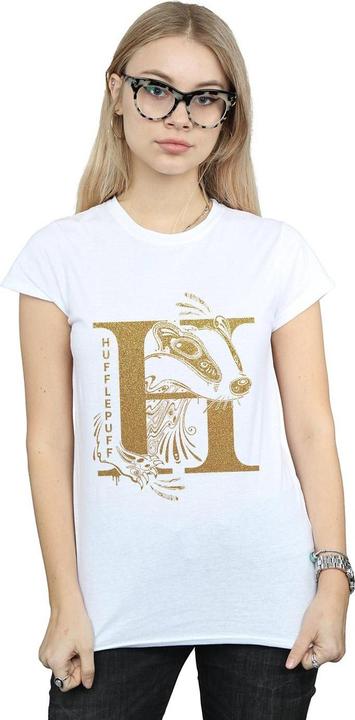 Immagine prodotto Hufflepuff Glitter Maglietta Donna (XXL)