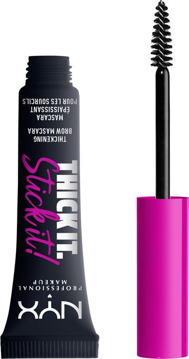 Actual product image NYX Professional Make-Up Thick it. Stick it! Brow Mascara Black (Black)