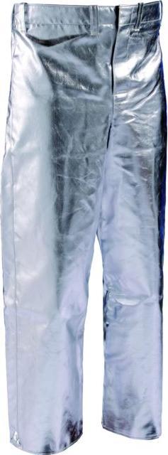 Jutec Pantalone di protezione da fonti di calore, fibra aramidica alluminizzata preox