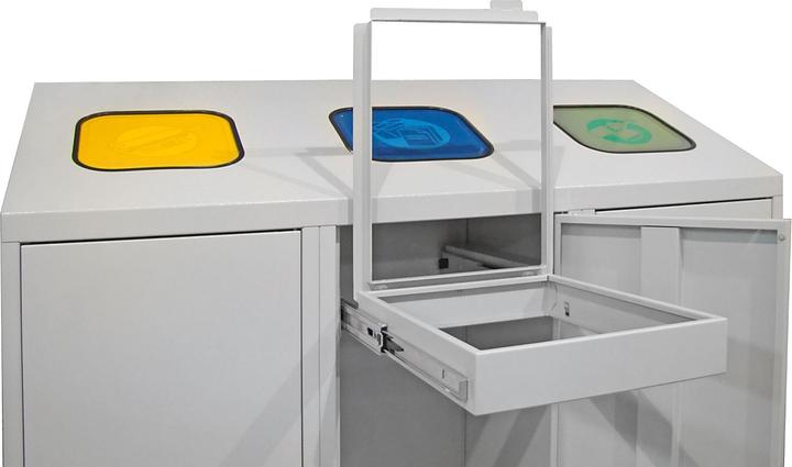 Actual product image ADB Recycling sorting system Waste separator 3x120l (120 l)