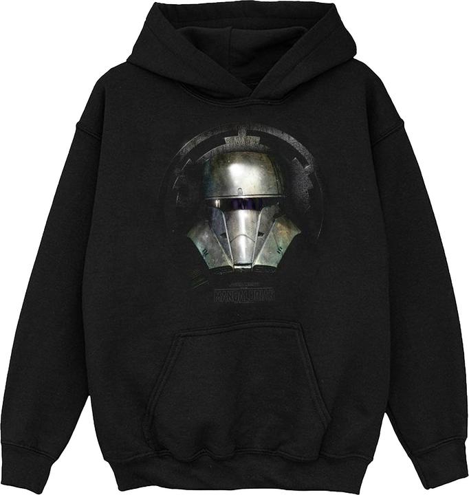 Actual product image Star Wars Girls The Mandalorian Dark Helmet Hoodie (104)