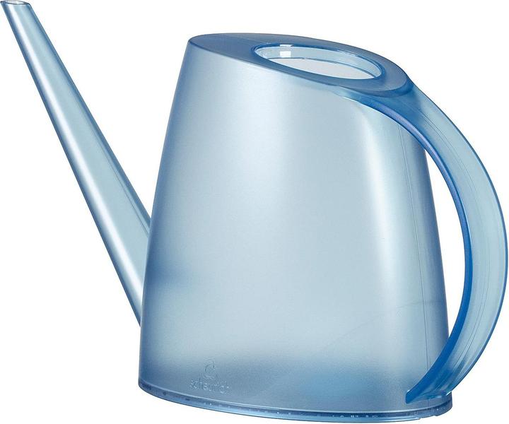 Actual product image Scheurich Lilly 16, plastic watering can/jug Colour: Clear Topaz, 31.06 cm wide, 7.706 cm deep (1.50 l)