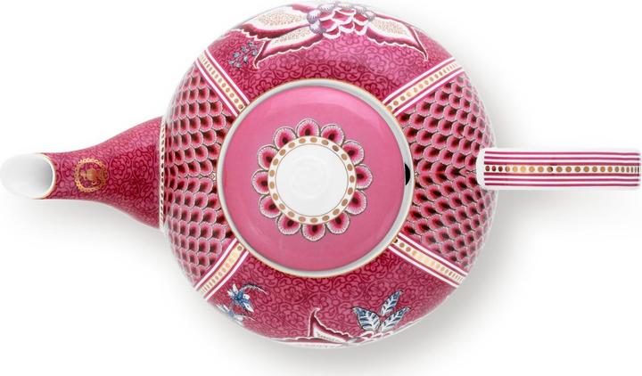 Actual product image PIP Studio Tea Pot Large Flower Festival Dark Pink 1.6ltr (1.60 l)