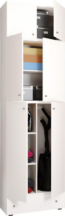 Immagine prodotto VCM Holz Besen Putzschrank Lona mit Drehtüren Schublade Aufsatz (70 x 39 cm)