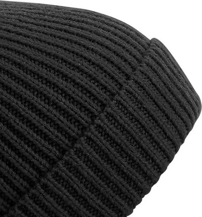 Image du produit Beechfield Bonnet à pompon en tricot à côtes Engineered (Taille unique)