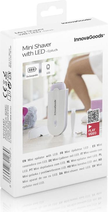 Image du produit InnovaGoods Mini rasoir rechargeable avec lumière LED Epiluch