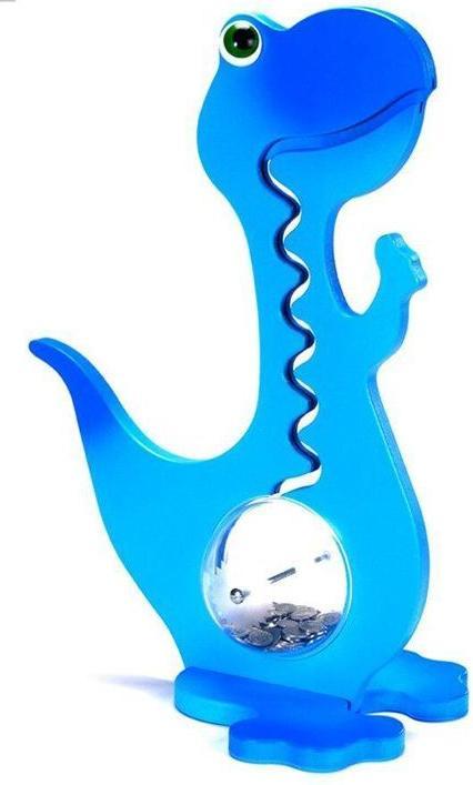 Produktbild Big Belly Bank Dino Kässeli blau zweifarbig