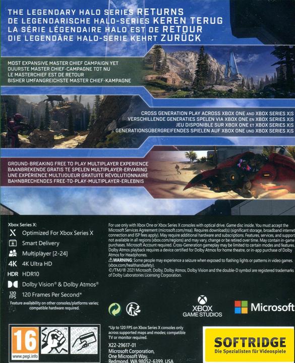 Actual product image Microsoft Halo Infinite (Xbox Series X, Xbox One X, DE, FR, EN)