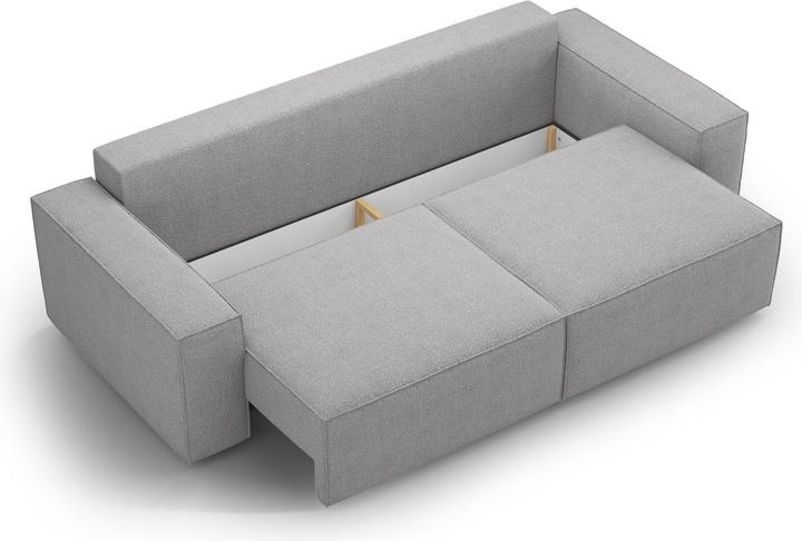 Actual product image Micadoni Boucle Sofa With Bed Function And Box, "Jodie", 3 Seats, 247x107x86 Made in Europe (2 person sofa, 3-seater, 4-seater)
