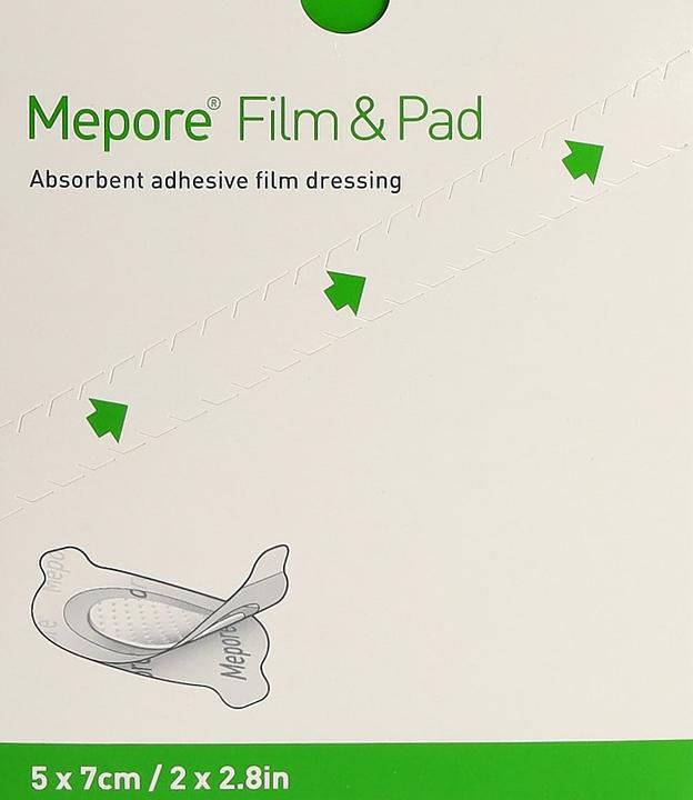Actual product image Mepore Film & Pad 5x7cm 85 pcs
