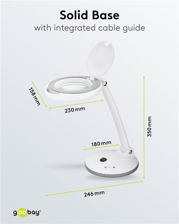 Produktbild Goobay LED-Stand-Lupenleuchte (450 lm)