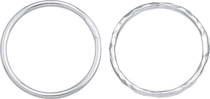 Image du produit Elli Bague empilable Stacking Bandring Set de 2 pièces 925 argent (58, Argent 925)
